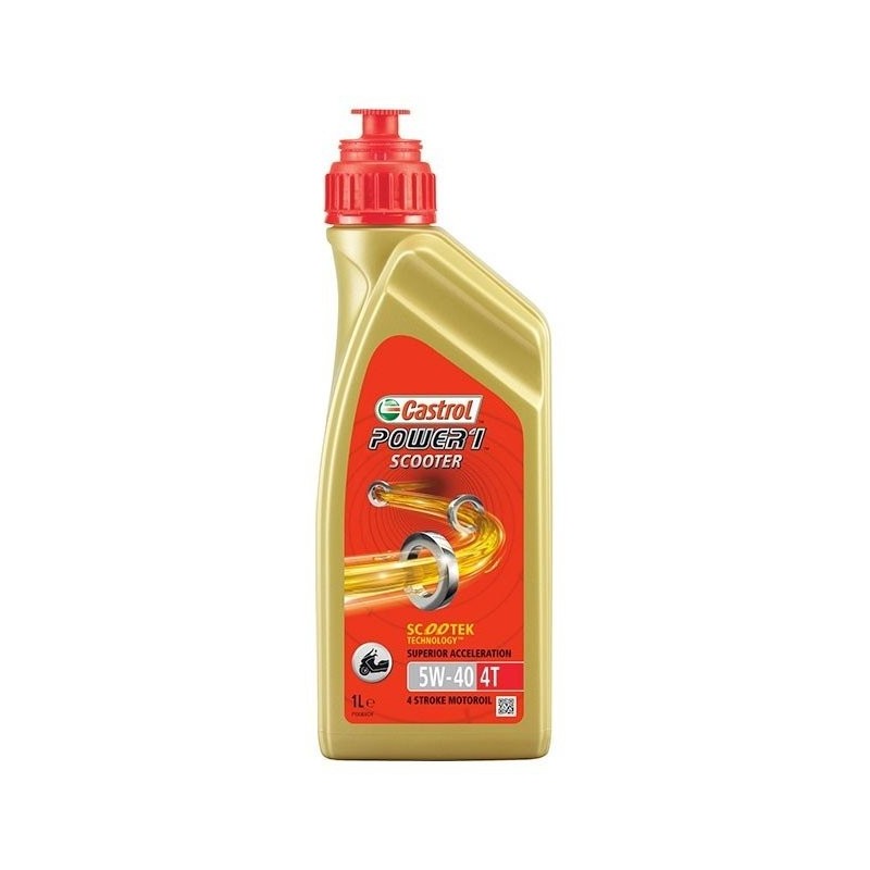 ACEITE CASTROL POWER 1 RACING SCOOTER 4T 5W40 1L - Madiauto